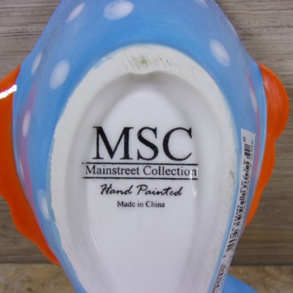 New Mainstreet Collection Fish Bowl with Knife Spreader, Cute Table Setting - Picture 7 of 11